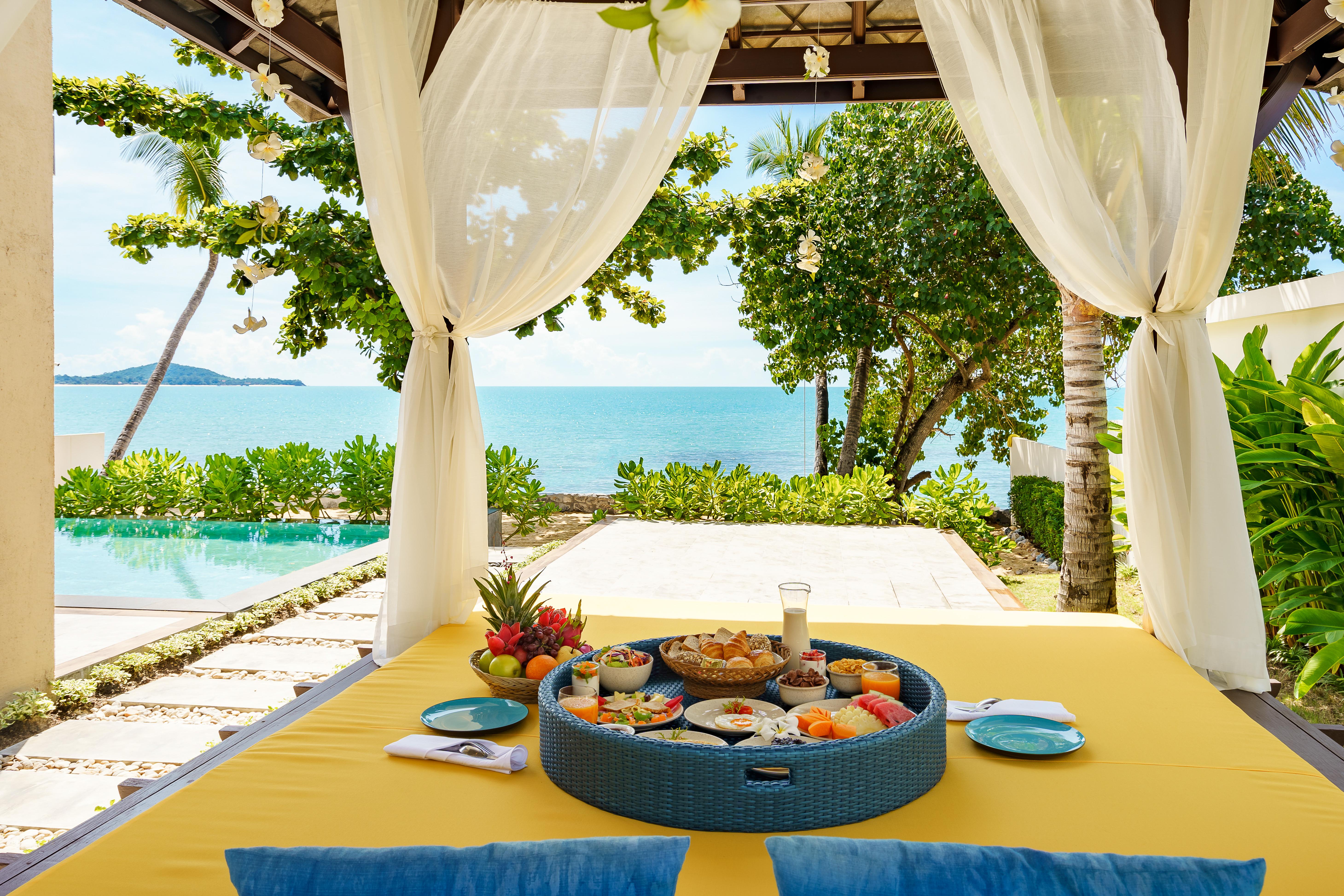 Fair House Villas & Spa, Koh Samui Mae Nam Exterior photo A view of the beach from the resort