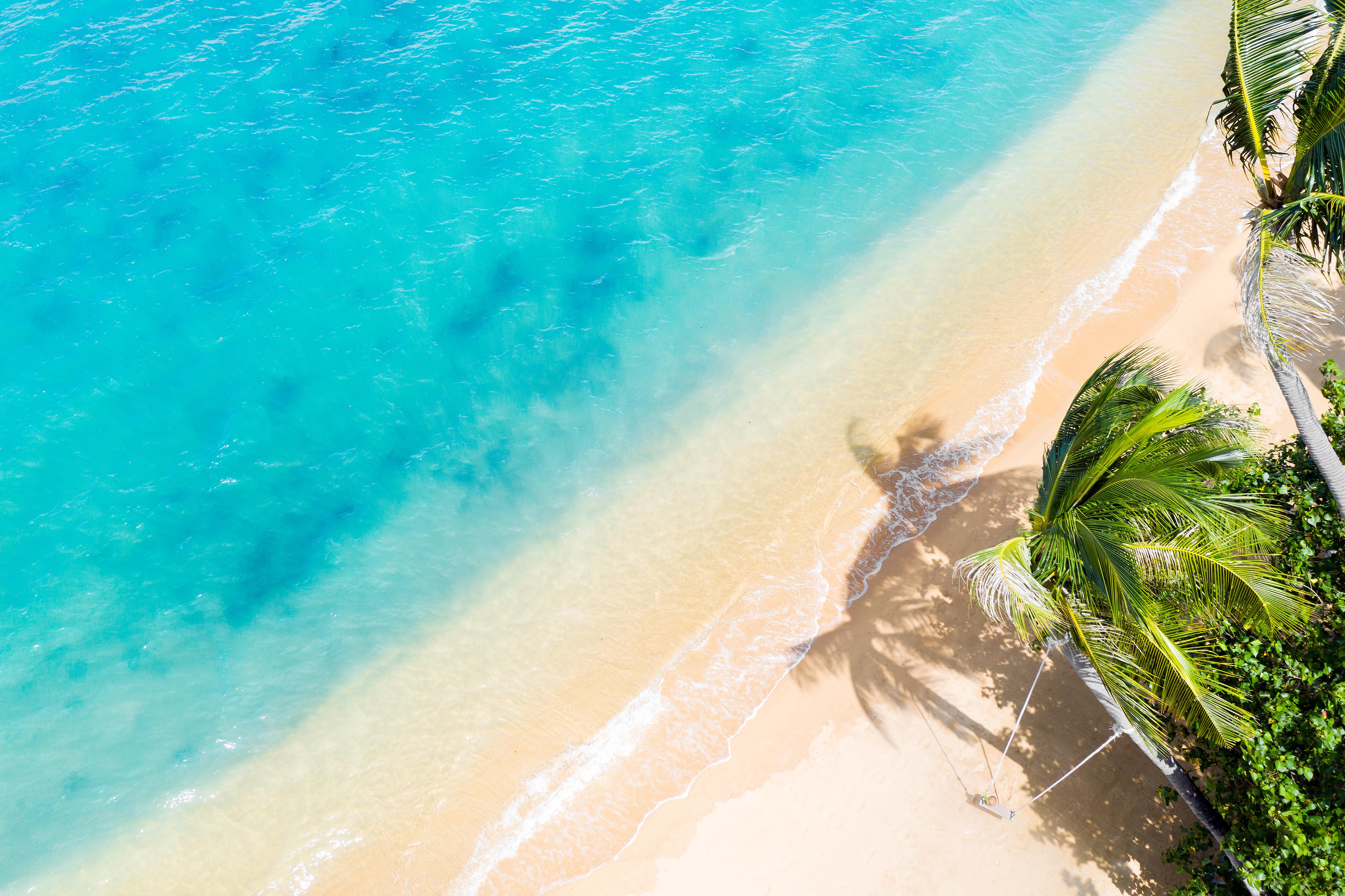 Fair House Villas & Spa, Koh Samui Mae Nam Exterior photo Aerial view of the beach